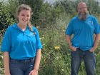 Georgia Gilbert with Stuart Ball John Chambers Wildflower Seed